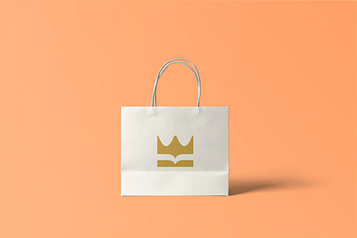 Stephanus Shopping Bag book bookstore brand identity branding crown logo logo design logomark print design publishing house shopping bag