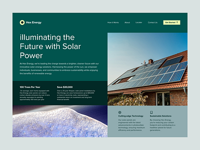 HEX Energy - Website Design clean website design figma green ui design modern ui design new ui design tech website design trending ui design ui ui design ui designer user interface design uxui