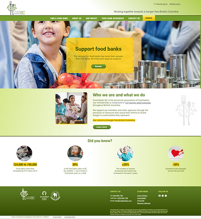 FOOD BANK WEBTSITE branding graphic design logo motion graphics ui