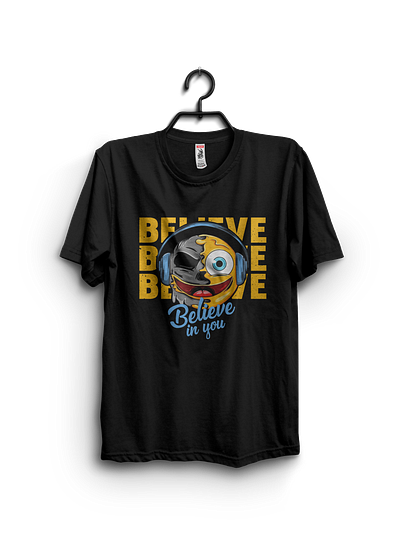 Believe t-shirts graphic designer social media post t shirt tshirt design typography