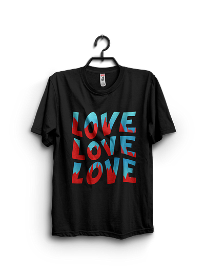 Love t-shirts graphic designer social media post t shirt tshirt design typography