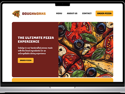 DoughWorks Pizza Maker (Product Specialization) case study dailyui design designthinking graphic design portfolio ui ui 033 uidesign uiux uix101 userexperience userinterface ux