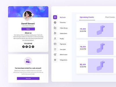 UI components for a streaming platform ai branding dashboard design graphic design illustration ui uidesign uiux uxdesign