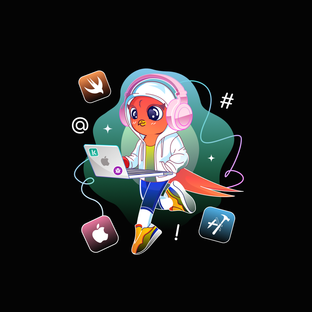 Ios Swift Mascot by Sanjiko Renight on Dribbble