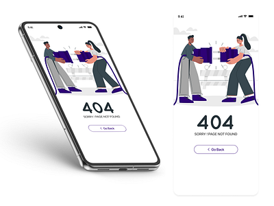 Page Not Found branding design graphics illustration mobile mobile design typograpgy ui ui ux design ux vector