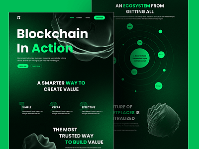 Crypto Blockchain Website Landing Page