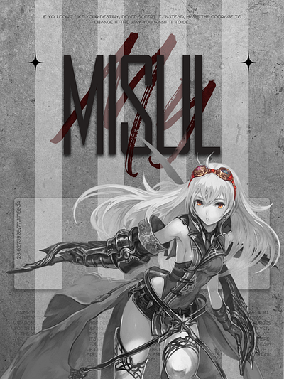 My MISUL anime design graphic design poster
