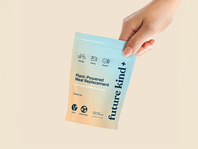 Future Kind Supplements - Rebrand branding design drink e commerce food health lifestyle minimalist modern nutrition organic packaging pouch recyclable self care shopify supplements sustainable vegan vitamins