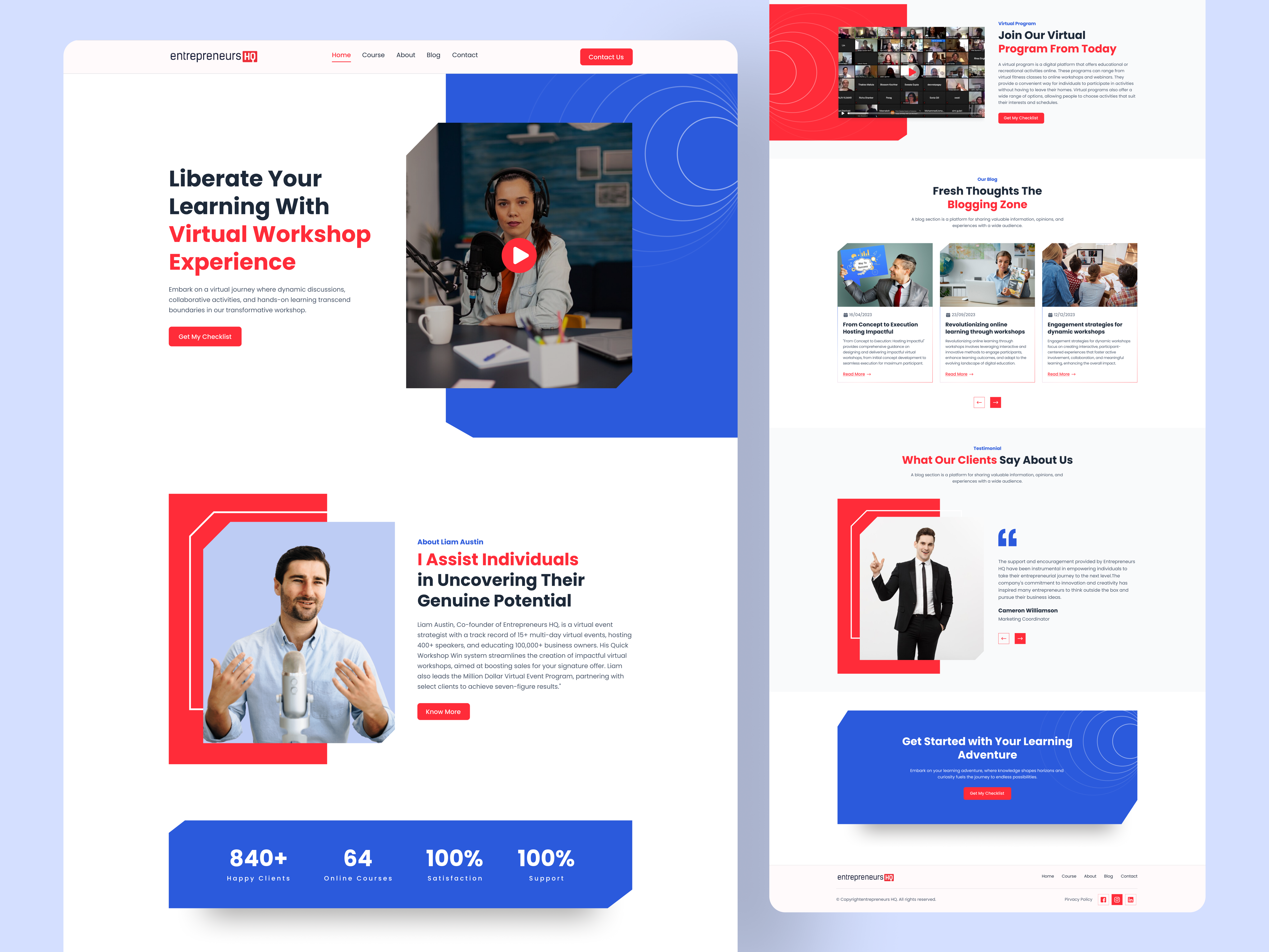 Example of Complete Website UI/UX Design (10 Page)
