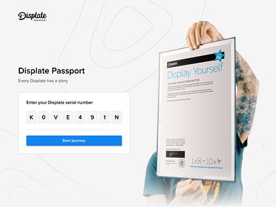 Displate.com | Product Passport animation app application branding clean design flat graphic design illustration landingpage poster product design typography ui ux web webdesign