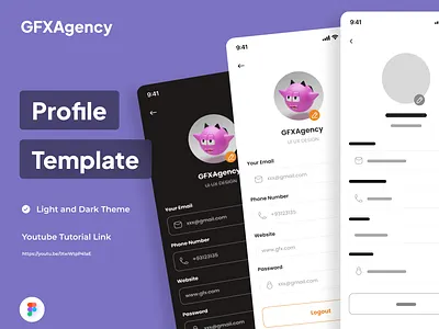 Profile page ui app design app profile deisgn design figma mobile app design profile profile page profile ui profile ui desing profile ui ux deisgn template ui ui ux