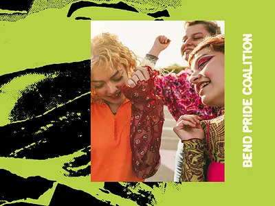 Bend Pride Coalition Branding grunge