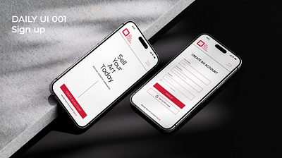 Daily UI 001 | Sign Up app design branding daily ui experience ui ui ux user interface website design