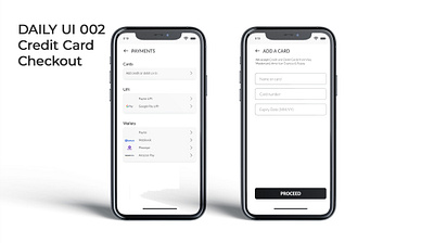 Daily UI 002 | Credit Card Checkout app design branding interface design mobile ui ui ux user experience user interface ux