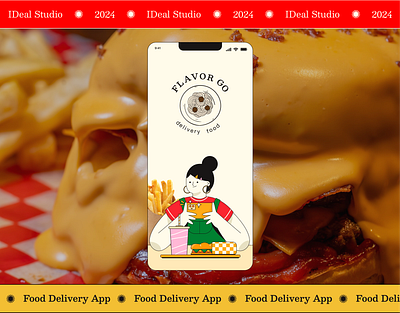 Flavor Go food app design project branding design graphic design ideal design illustration logo typography ui ux vector