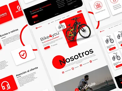 Bike4You Landing page | Bikes landing landing page ui ux website
