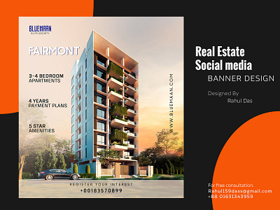 Real estate social media banner, post design 3d ad design advertising branding construction facebook post google ads housing instagram banner instagram post landing page minimal modern banner motion graphics real estate social media social media banner social media pack template design web page