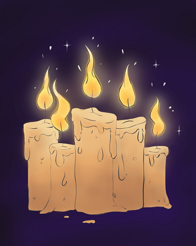 Candles 🕯️ graphic design illustration illustration graphic design