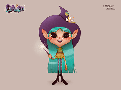 Elowen | Character Design artwork character character design elowen fairy handmade illustration visual development witch
