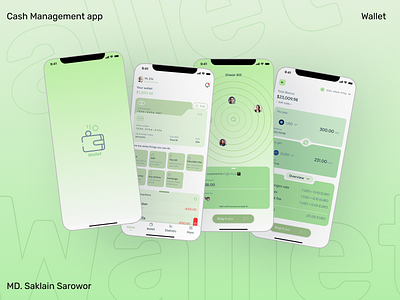 Wallet. Cash management app app design appui banking bentoappdesign cashless moneymanagement ui uidesign uiux design wallet