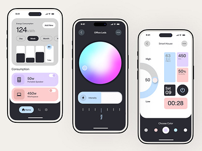 Homedash Ai - Smart Home Copilot apple control leds light light mode minimal smart house ui ux xiaomi