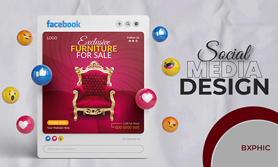 Furniture Social Media Post Design 3d animation banner design branding chair banner design chair social media post design facebook post design furniture design graphic design instagram post design logo media post social social media social media banner post social media banners social media design social media post design