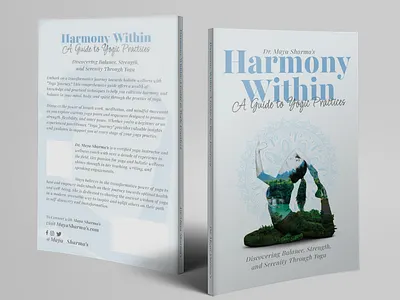 Harmony within: A guide to Yogic Practice Book Cover book cover design ebook cover design graphic design podcast cover design typography