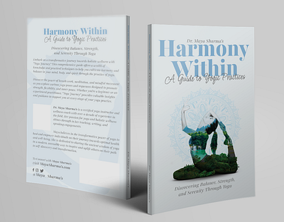 Harmony within: A guide to Yogic Practice Book Cover book cover design ebook cover design graphic design podcast cover design typography