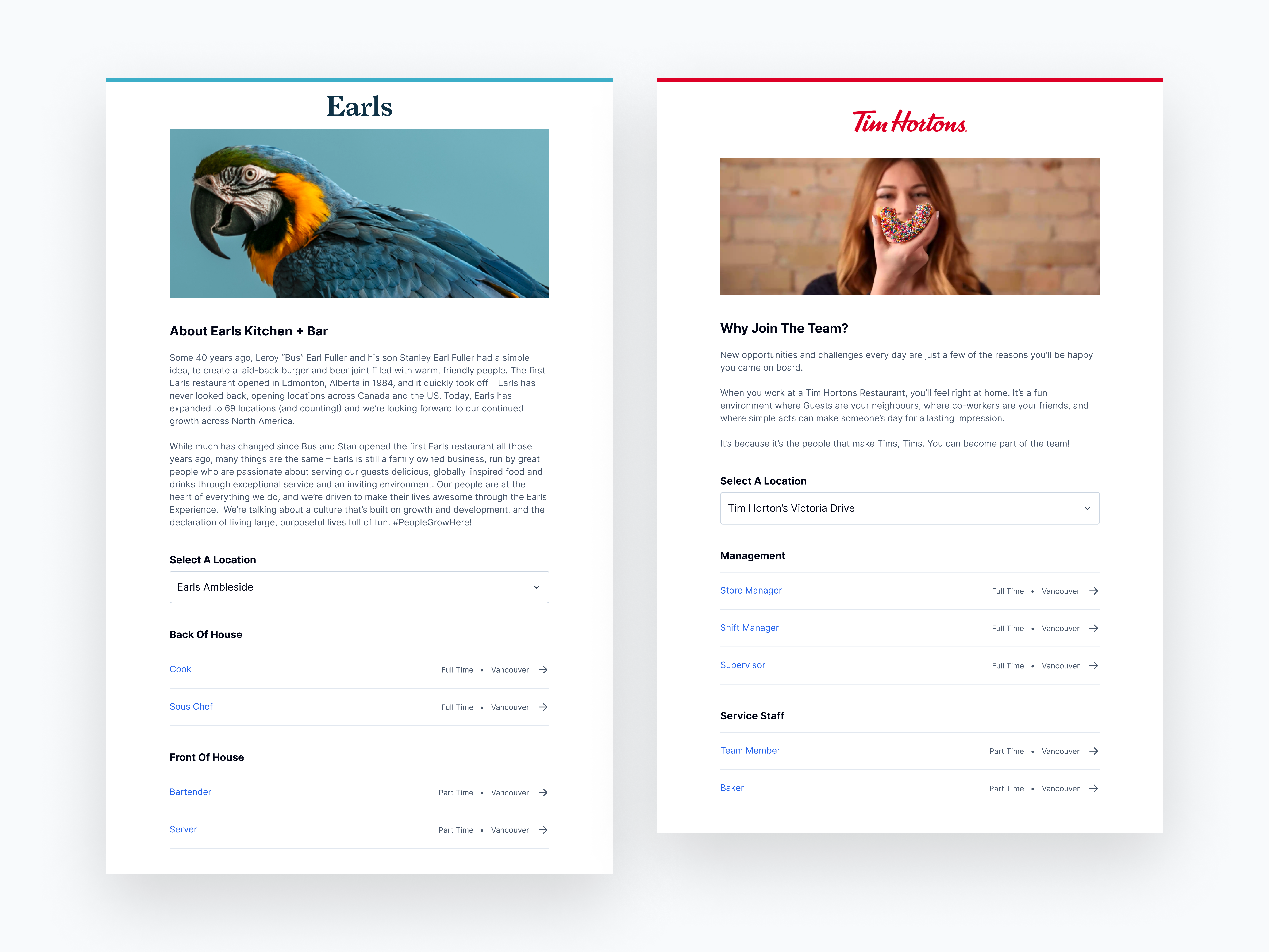 Branded Careers Page