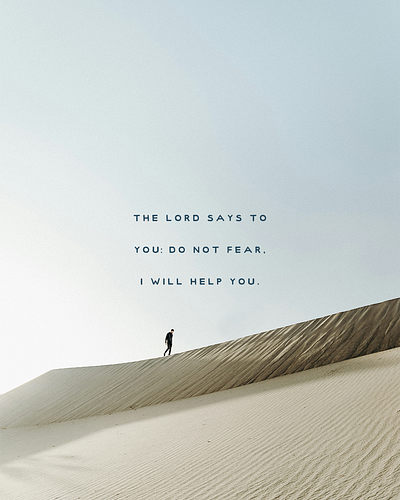 Do not fear, I will help you | Christian Poster christian