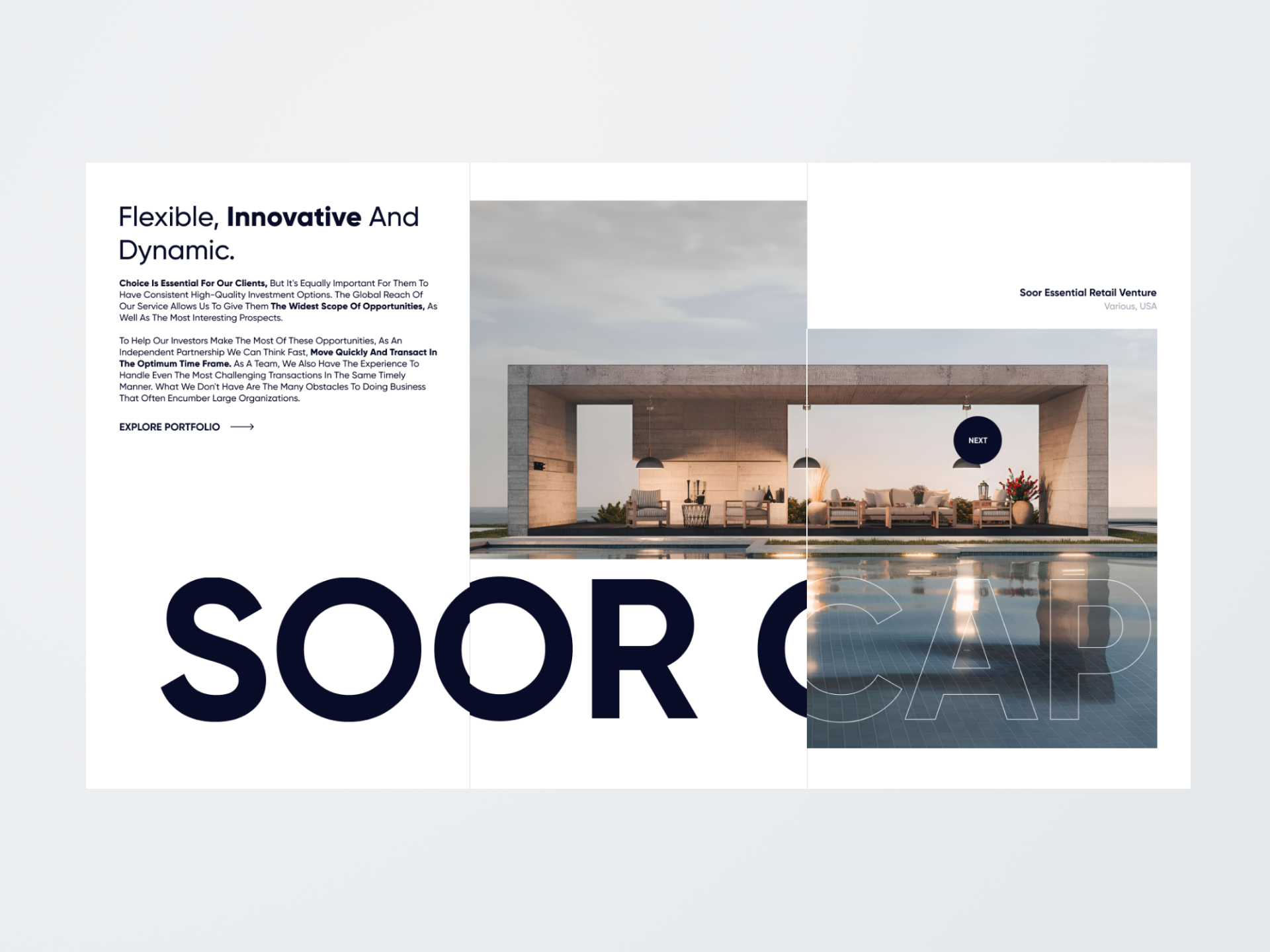 Soor Capital Asset Management Landing Page By Yaznalsahyone On Dribbble