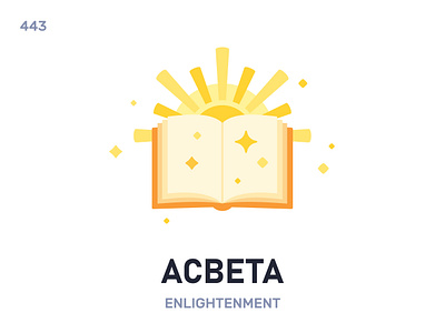 Асвéта / Enlightenment belarus belarusian language daily flat icon illustration vector word