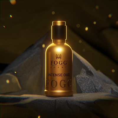 FOGG SCENT Men Perfume 3d 3dblender blender graphic design modeling perfume render texturing