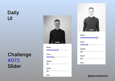 Daily UI day 72, Slider app branding design graphic design ui ux