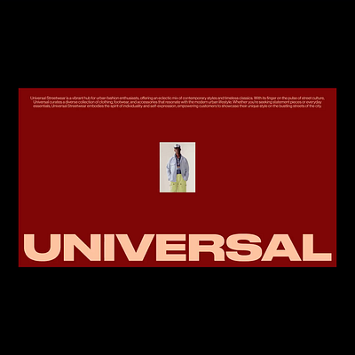 Universal Store Featured Brands branding design exhibition graphic design identity ui website