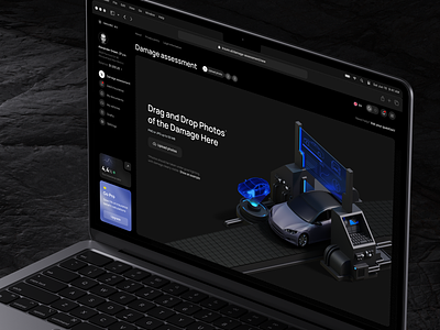AI Insurance Design Concept ai ai insurance ai insurance platform ai platform artificial intelligence automotive car car ai car app dark theme insurance machine learning site system vehicle web web design website