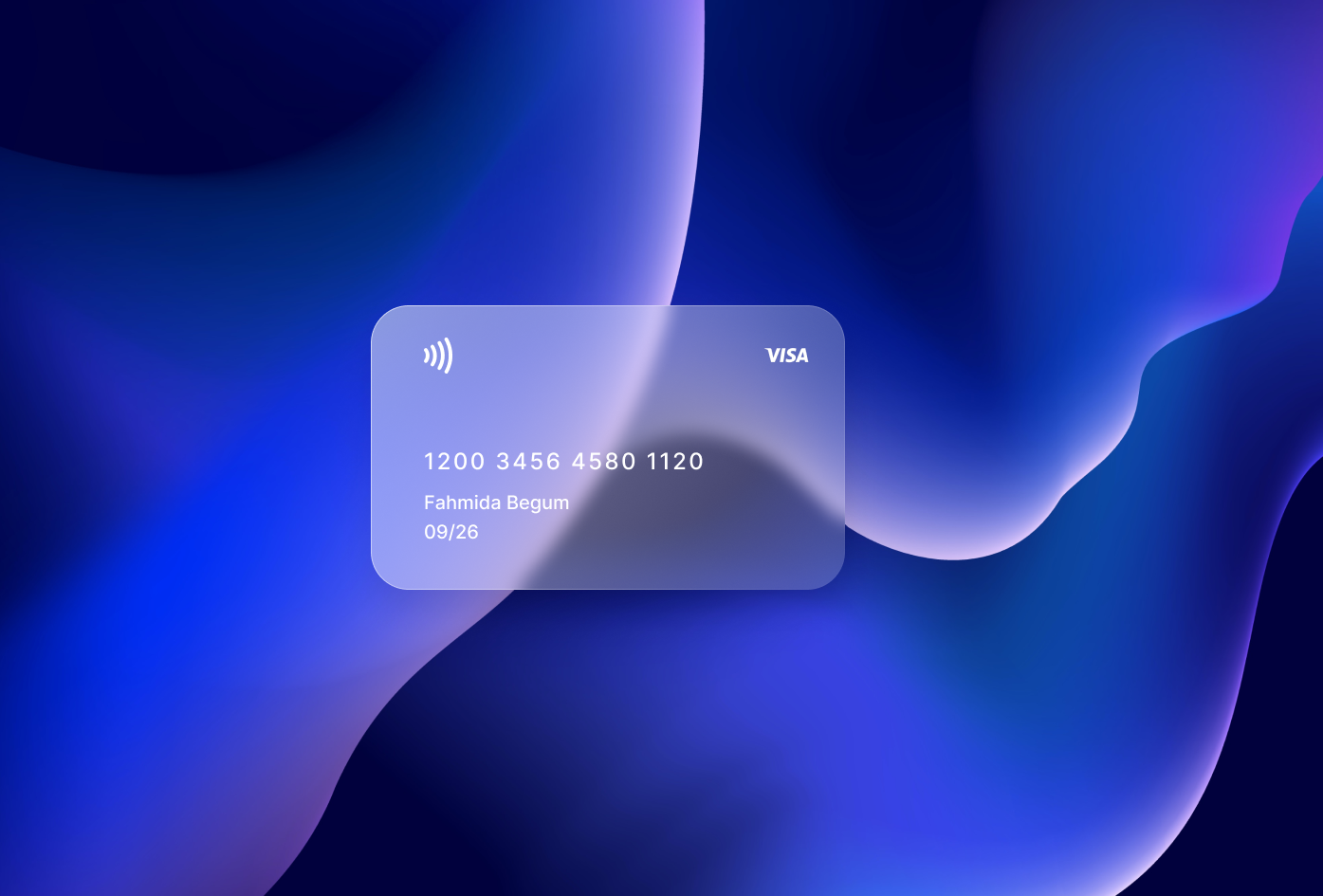 Glassmorphism Credit Card Design by Fahmida Begum on Dribbble