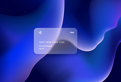 Glassmorphism Credit Card Design credit card design glassmorphism ui ui card uiux user experience user interface design