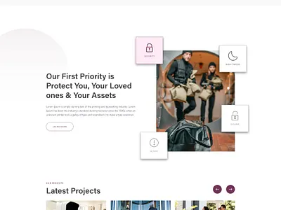Security Consultation Website Design consultation creativity design mockupdesign security ui uiux design website websitedesign