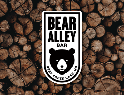 Bear Alley Bar - Sticker bar bear sticker