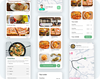 Grabby: Product first food ordering app food food app food app design food design minimal mobile mobile app simple ui ux