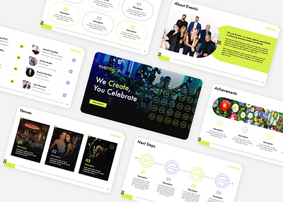 Eventic - Business Presentation Proposal branding company profile event graphic design layouting pitch deck presentation
