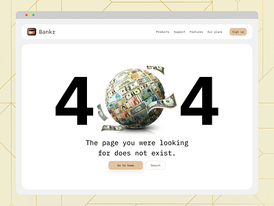 404 Error Page for Fintech Platform Bankr💸 404 fintech 404 page branding design fintech fintech page error graphic design oops ui ui design uidesign uiux uiuxx user experience user interface design userinterface