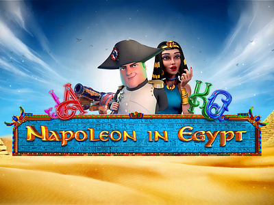 Logotype animation for the online game "Napoleon in Egypt" animation casino art casino design gambling gambling animation gambling art game art game design graphic design logo animation logo design logotype development motion graphics napoleon slot napoleon themed slot animation splashscreen splashscreen animation