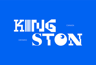 All about kingston branding graphic design letterform typedesign typography