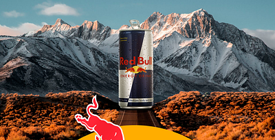 Red Bull branding graphic design photoshop socialmedia