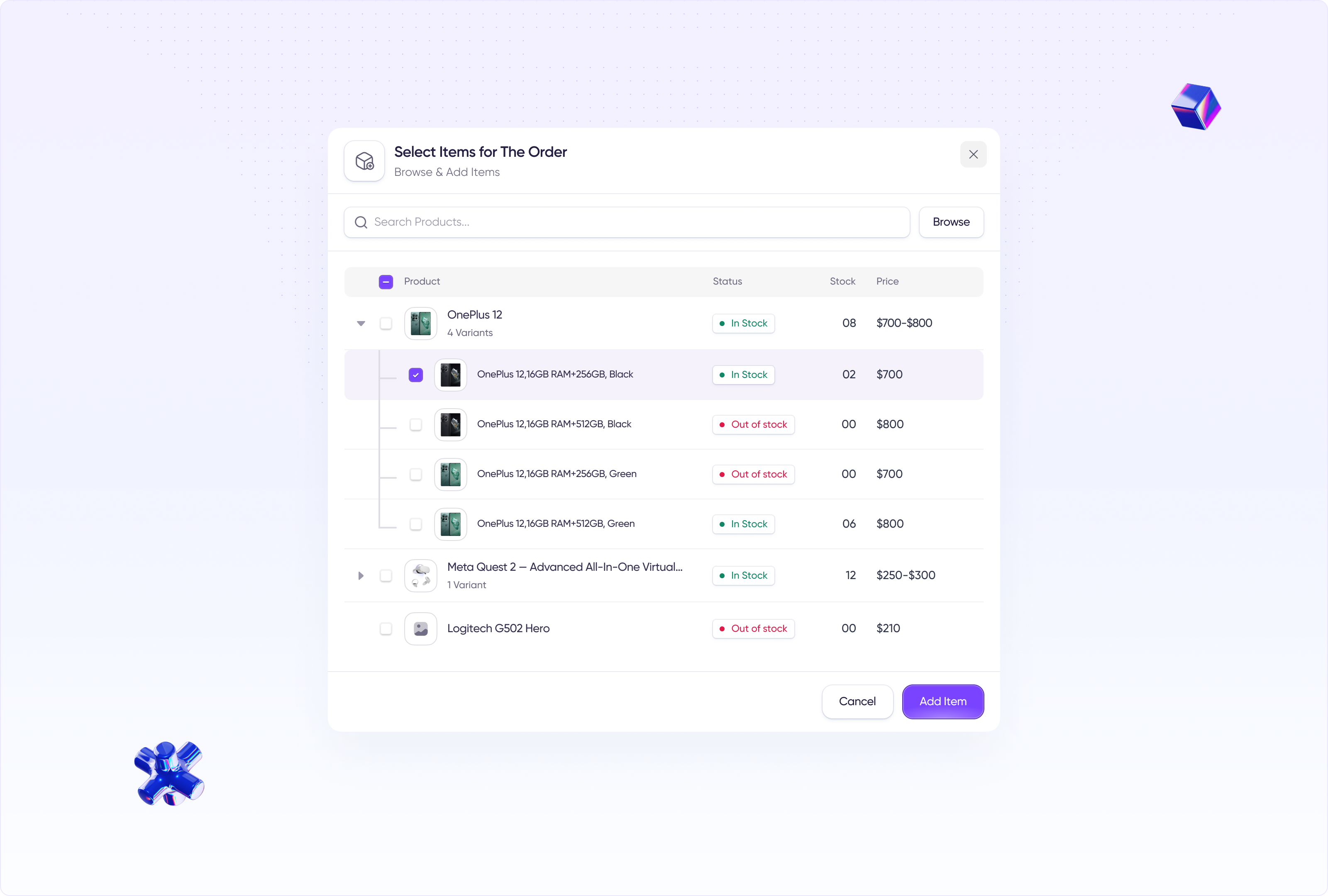 Custom Order Modal for a Multi-vendor Platform custom order design modal multi vendor product ui ux