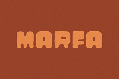 MARFA Typeface design font graphic design type design typeface vintage font