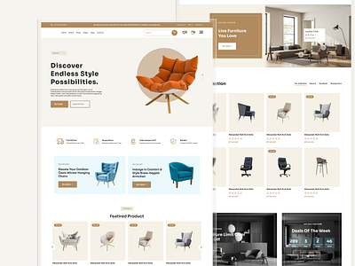 Elevate Your Online Furniture Shopping Experience with Our Sleek furniture furniture store graphic design modern ui uiux design website