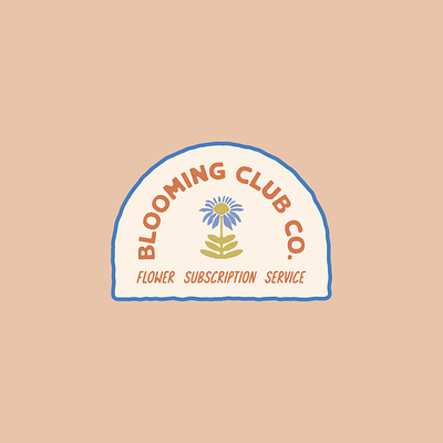 Blooming Club Co. Brand Design branding design digital art digital illutration font graphic design illustration logo